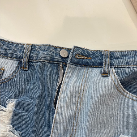 Jean patchwork shorts - Picture 2 of 5